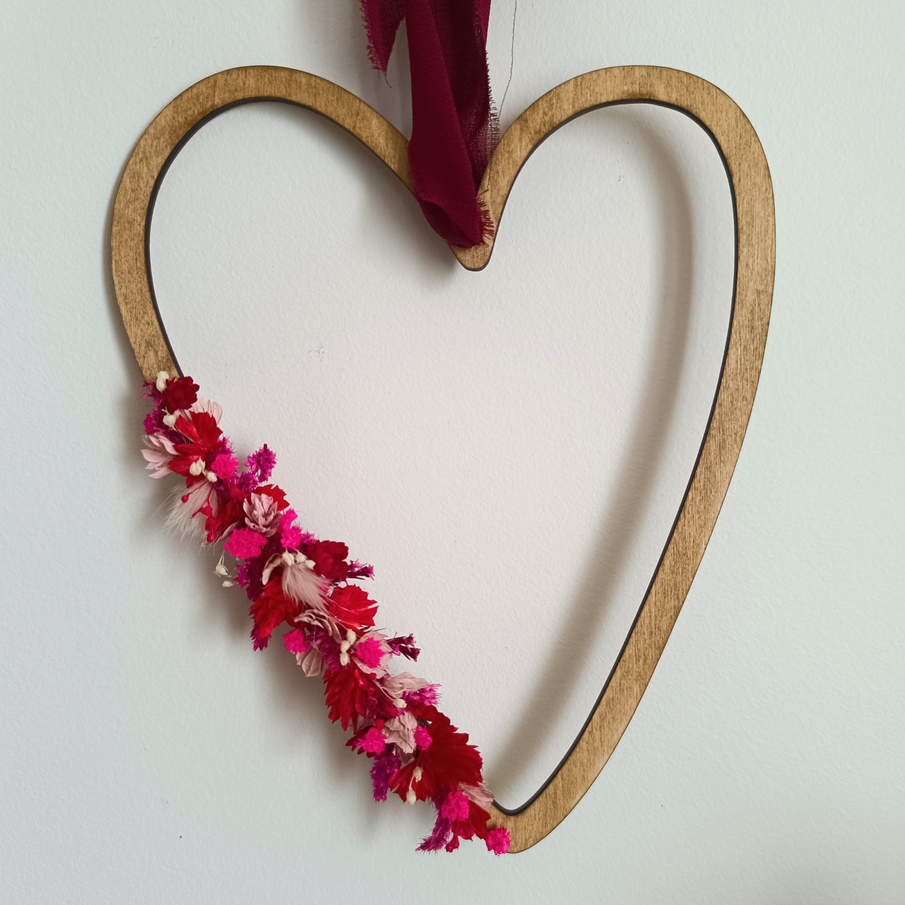 Cœur Fleuri en bois Amaryssa