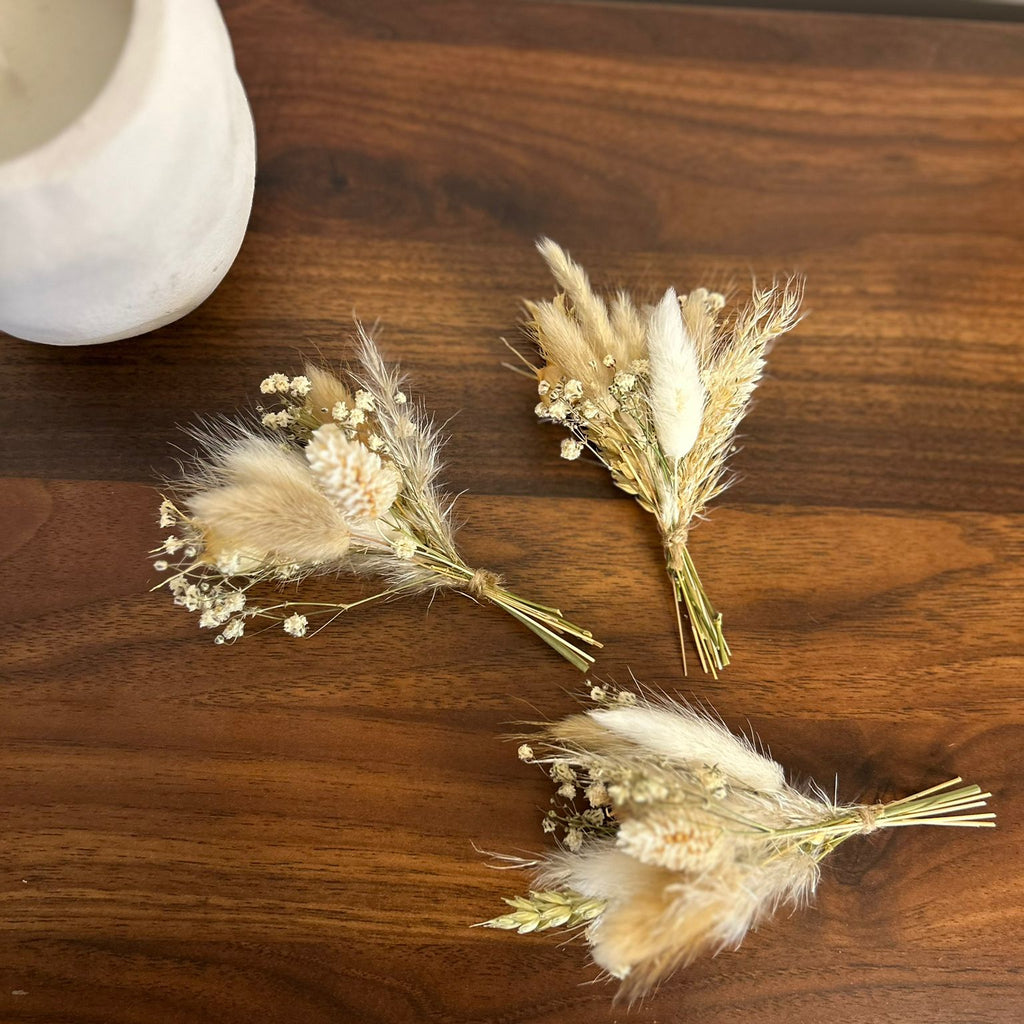 Trio mini-bouquets Ivoire