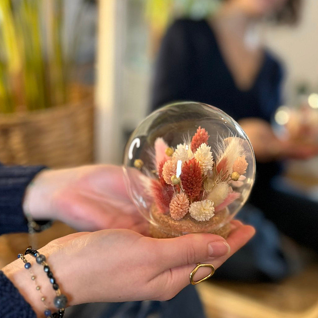 Cloche Fleurie Pivoine